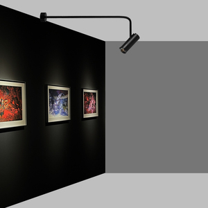 Luz LED de riel colgante con Zoom de 12W, estilo moderno, cuerpo de aluminio, foco de poste largo para Museo y Galería de montaje en pared de tienda - Product Image 3