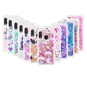 Luxury Glitter Bling Sparkle Soft TPU Liquid Crystal Designed Quicksand Phone Case with Shockproof Protection For iPhone 11 Pro