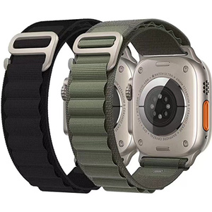 Correa de reloj <span class=keywords><strong>Original</strong></span> Nylon Alpine Loop <span class=keywords><strong>para</strong></span> <span class=keywords><strong>Apple</strong></span> IWatch Series Ultra 49mm 41 42 45 40 44, correa de tela deportiva con hebilla. - Product Image 3