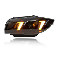 Nouveau Phare Avant Modifié 'Jawline' à LED Bicolore pour BMW Série 1 E87 (2004-2011) – Lentille de Phare 24V 6000K