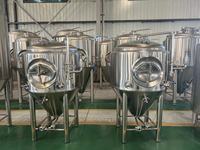 Fermenteur de bière artisanale 500L, cuve de fermentation manuelle, petite brasserie, pompe à moteur en acier inoxydable pour la fermentation