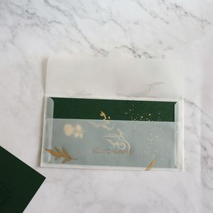 <span class=keywords><strong>Carte</strong></span> de vœux de festival au design chic, design arabe, <span class=keywords><strong>modèle</strong></span> de <span class=keywords><strong>carte</strong></span> d'<span class=keywords><strong>invitation</strong></span> de mariage avec enveloppe en vélin translucide - Product Image 1