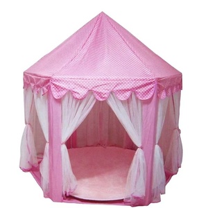 Venta al por mayor Pink Girl Play Children Small House Plegable Playtent Party Castle Accesorios de fotografía - Product Image 5