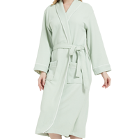Peignoir en modal personnalisé pour femme, style hôtel 5 étoiles, manches longues, teint en pièce, avec cordon de serrage, séchage rapide, vente en gros
