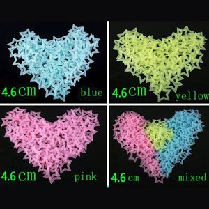 Autocollants décoratifs 3D étoiles lumineuses qui brillent dans le noir pour chambre d'enfant, cadeau, stickers muraux et de plafond - Product Image 2