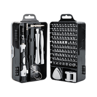 Jeu de tournevis de précision 115 en 1, magnétique, kit d'outils de réparation de téléphone, outil amovible pour téléphone portable, ordinateur, tablette