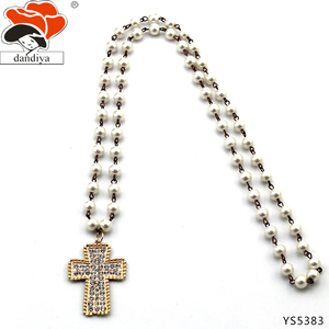 Collana Angelo della Musica, 76 cm, Fatta a Mano con Perle e Strass, Fedele al Tuo Cuore, Materiale Principale Lega - Product Image 4