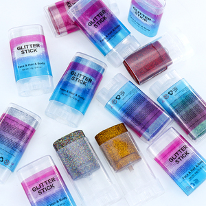GP Sparkly Holografische Body Shimmer Cream Waterbestendige Gezichts- en Haar Glitters Cosmetische Twist Body <span class=keywords><strong>Glitter</strong></span> Stick voor Zeemeermin Make-up - Product Image 2