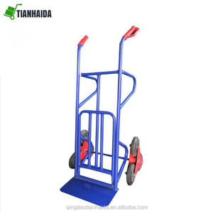 Carretilla Plegable de Acero para Almacén, Carro de Mano con Ruedas, Carretilla de Carga Portátil de Alta Resistencia con Dos Ruedas - Product Image 4