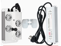 Usine acier inoxydable 4 têtes atomiseur à ultrasons brumisateur brumisateur pour Aquarium rocaille fontaine paysage champignon