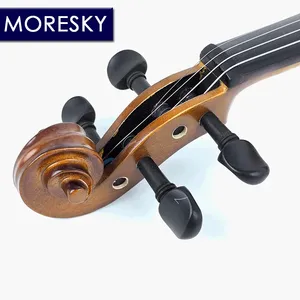 ไวโอลินสำหรับนักเรียน MORESKY ไม้สนธรรมชาติ ด้านข้างทำจากไม้เมเปิล พร้อมกล่อง ขนาด 1/4 1/2 3/4 4/4 1/8 - Product Image 3