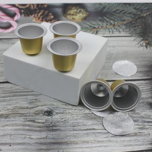 Cápsula de café vacía desechable de entrega rápida 2026, vaso de papel de aluminio de 10 g, envase de polvo de grado alimenticio <span class=keywords><strong>con</strong></span> junta - Product Image 4