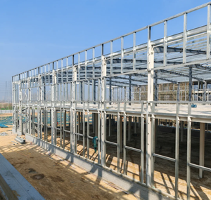 स्टील संरचना गोदाम से पहले निर्मित कारखाने के लिए अस्थायी गोदाम हॉल कार्यशाला स्टील फ्रेम बिल्डिंग किट का निर्माण किट्स - Product Image 4