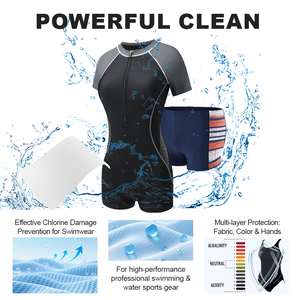 Foglietti Detergenti <span class=keywords><strong>per</strong></span> Lavatrice KELEE <span class=keywords><strong>per</strong></span> Rimozione Cloro, Strisce Detergenti Senza Plastica <span class=keywords><strong>per</strong></span> Mute Subacquee e Costumi da Bagno - Product Image 3