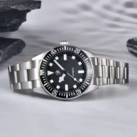 Rollstimi 2024 Nouvelle Montre Homme de Plongée Étanche 100M, Montre Automatique Homme avec Lunette Lumineuse BGW9 et Mouvement Mécanique Japonais NH35