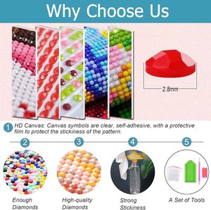 Nhà Máy Bán Buôn Hươu Phong Cách Châu Âu Chân Dung 5D Kim Cương Nghệ Thuật Bộ Dụng Cụ Vẽ Tranh Với Không Thấm Nước Thân Thiện Với Môi Vải - Product Image 4