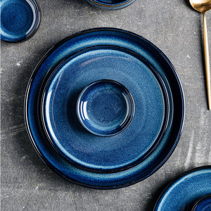 Service <span class=keywords><strong>de</strong></span> table en <span class=keywords><strong>porcelaine</strong></span> <span class=keywords><strong>de</strong></span> luxe nordique pour la maison et les cadeaux d'affaires, avec des motifs <span class=keywords><strong>de</strong></span> glaçure uniques sur les assiettes - Product Image 3