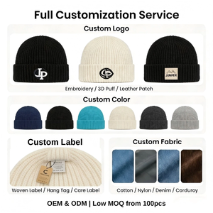 Casquette de cyclisme classique unie noire personnalisée OEM ODM pour hommes et femmes, idéale pour les sports d'hiver et à porter sous un casque - Product Image 4