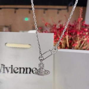 Colliers Saturne en Acier Inoxydable de Haute Qualité, Broches Figaro Serties de Zircons, Bijoux Personnalisés Unisexe Tendance et de Luxe – Vente en Gros - Product Image 4