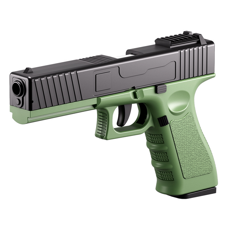 Для Glock для G17 ABS пластиковый корпус-выбрасывание мягкой пули электронный игрушечный пистолет 1911 непрерывной стрельбы с одной кнопкой-выбрасывание снаряда