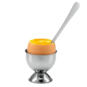 Premium Quality Egg Holder Stand Stainless Steel Egg Tray Soft Boiled Egg Cups