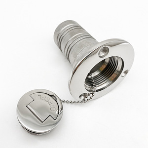 Bouchon de remplissage de carburant en acier inoxydable avec chaîne, pièce de rechange pour matériel marin - Product Image 2