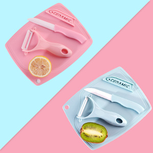 Driedelige ecovriendelijke rechthandige keramische koksmessenset, grote partij, keukengeschenk voor het snijden van fruit en culinaire taken - Product Image 3