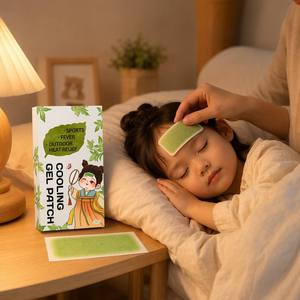 Parche de Gel Refrigerante de Hidrogel para Aliviar la <span class=keywords><strong>Fiebre</strong></span> en Niños y <span class=keywords><strong>Adultos</strong></span>, Almohadilla Refrescante para la Frente, Reduce la <span class=keywords><strong>Fiebre</strong></span>, OEM - Product Image 2