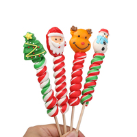 Sucettes spirales personnalisées OEM pour Noël, motifs variés, 30g, cadeaux en gros