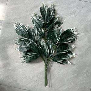 Feuilles de mangue artificielles en gros, verdure artificielle, fausses feuilles pour la décoration de thème tropical d'hôtels, de complexes hôteliers, de restaurants et de cafés - Product Image 4
