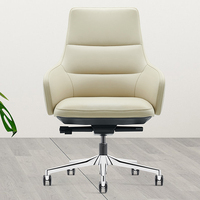 Chaises élégantes de patron de bureau en cuir OEM Odm Chaises de bureau de soutien du dos confortables et modernes
