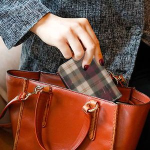 Portefeuille long à fermeture éclair en tartan, porte-cartes, anti-vol, organisateur, pour unisexe, idéal comme cadeau - Product Image 6