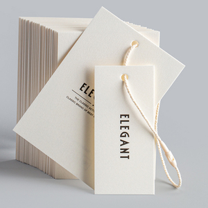 Tùy chỉnh thiết kế của giấy tái chế quần áo treo <span class=keywords><strong>tag</strong></span> cá nhân Nhãn quần áo nhãn giấy - Product Image 4