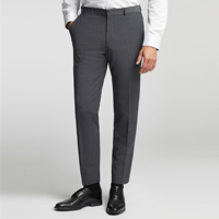 Costume 3 Pièces Slim Gris en Laine pour Homme Robes de Mariée d'Affaires Exquises avec Blazer Imperméable Veste Homme Costume