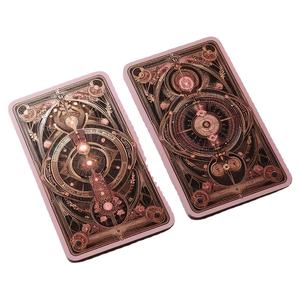 Cartas de <span class=keywords><strong>Tarot</strong></span> personalizadas de gama alta resistentes a los arañazos con logotipo Cartas de <span class=keywords><strong>Tarot</strong></span> de lujo con borde de Color láser personalizadas - Product Image 1
