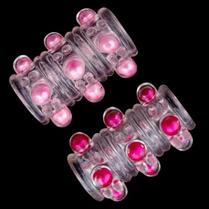 Anillo para Pene con Perlas y Cristales, Funda para Pene con Espigas, Juguete Sexual para Adultos, Diversión en Pareja, Retrasa la Eyaculación para Hombres - Product Image 5