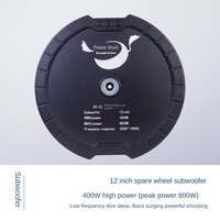 Amplificateur de puissance intégré actif pour voiture Caisson de secours de 12 pouces en plastique coaxial Type caché Montage universel