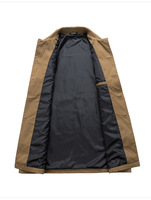 Manteau Balmacaan pour homme 2025, trench-coat mi-long, mode, décoration à rivets, col à revers surdimensionné, veste longue, streetwear, vente en gros