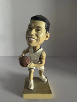 Figurine en résine sculptée en 3D pour joueur de basket-ball personnalisé Bobblehead pour les fans de sport et les récompenses d'entreprise Livraison rapide