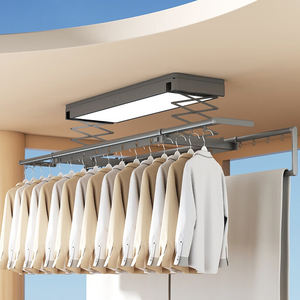 Smart Heating Clothes Drying Rack with LED <b>Lighting</b> Collapsible Design for Balcony & Kitchen Use Dries Clothes Bedding Together - Product Image 5