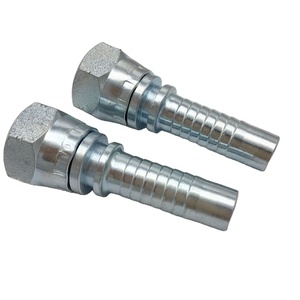 Raccordi Idraulici JIC Americani in Acciaio al Carbonio 26711-06-06, Connettore Diritto per Tubi Idraulici Zincato - Product Image 1