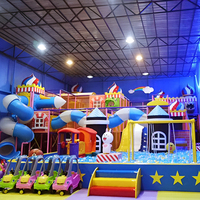 Centro de Alquiler Comercial para Fiestas, Parque Infantil Interior para Niños, Parque de Atracciones, Equipo de Juego Suave, Acero Resistente para Bebés, PVC de Alta Resistencia