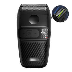 Rasoio Elettrico Compatto per Uomo, <span class=keywords><strong>Rasatura</strong></span> Liscia e Precisa, Utilizzo <span class=keywords><strong>a</strong></span> <span class=keywords><strong>Secco</strong></span> e Bagnato, Blocco da Viaggio, Display LED - Product Image 1