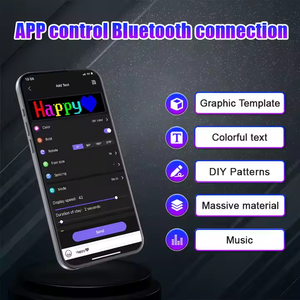 应用控制三色发光二极管柔性显示可编程文本图案动画标牌滚动信息汽车屏幕 - Product Image 3
