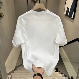 T-shirt en coton imprimé pentagramme pour hommes, décontracté, à la mode, 4 couleurs, <span class=keywords><strong>6</strong></span> tailles, nouvelle collection d'été - Product Image 4