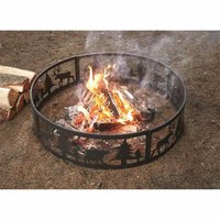 Anneau de revêtement pour foyer en acier, diamètre 36 pouces, 12 pièces, saucière dans le sol, robuste