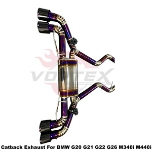 Kit de tuberías de titanio Vortex Maker-Direct Gradient para BMW G20 G21 G22 G26 M340i M440i 3.0T Luxury-Tuning - Product Image 4