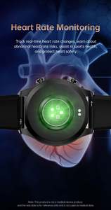 Reloj inteligente G1000 IP68 resistente al agua BT llamada relojes ritmo cardíaco oxígeno en sangre HRV Monitor GPS Fitness Tracker al aire libre Smartwatch - Product Image 4