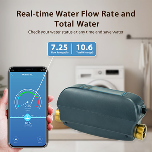 <span class=keywords><strong>Controller</strong></span> Valvola Acqua WiFi Smart Tuya con Timer, Monitoraggio Consumo Idrico, Controllo Remoto On/Off tramite <span class=keywords><strong>Smartphone</strong></span>, Doppio Controllo Smart Home - Product Image 5