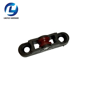 Sistema de Poleas Moderno de Plástico para Puertas y Ventanas Corredizas de Una Sola Rueda Plana, Funcionamiento Silencioso y Duradero - Product Image 2